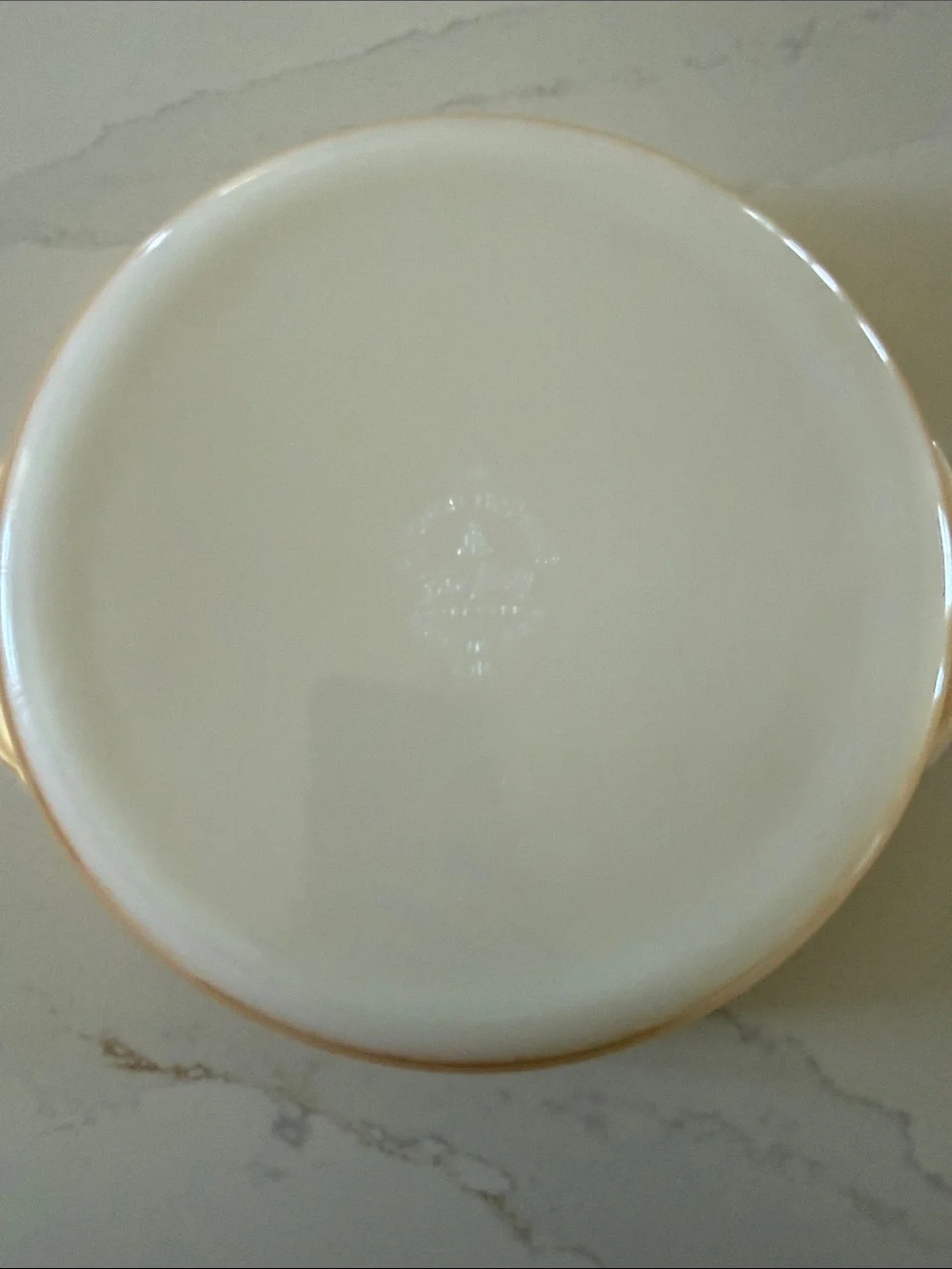 Vintage Fire King Iridescent Peach Lustre 8 1/2